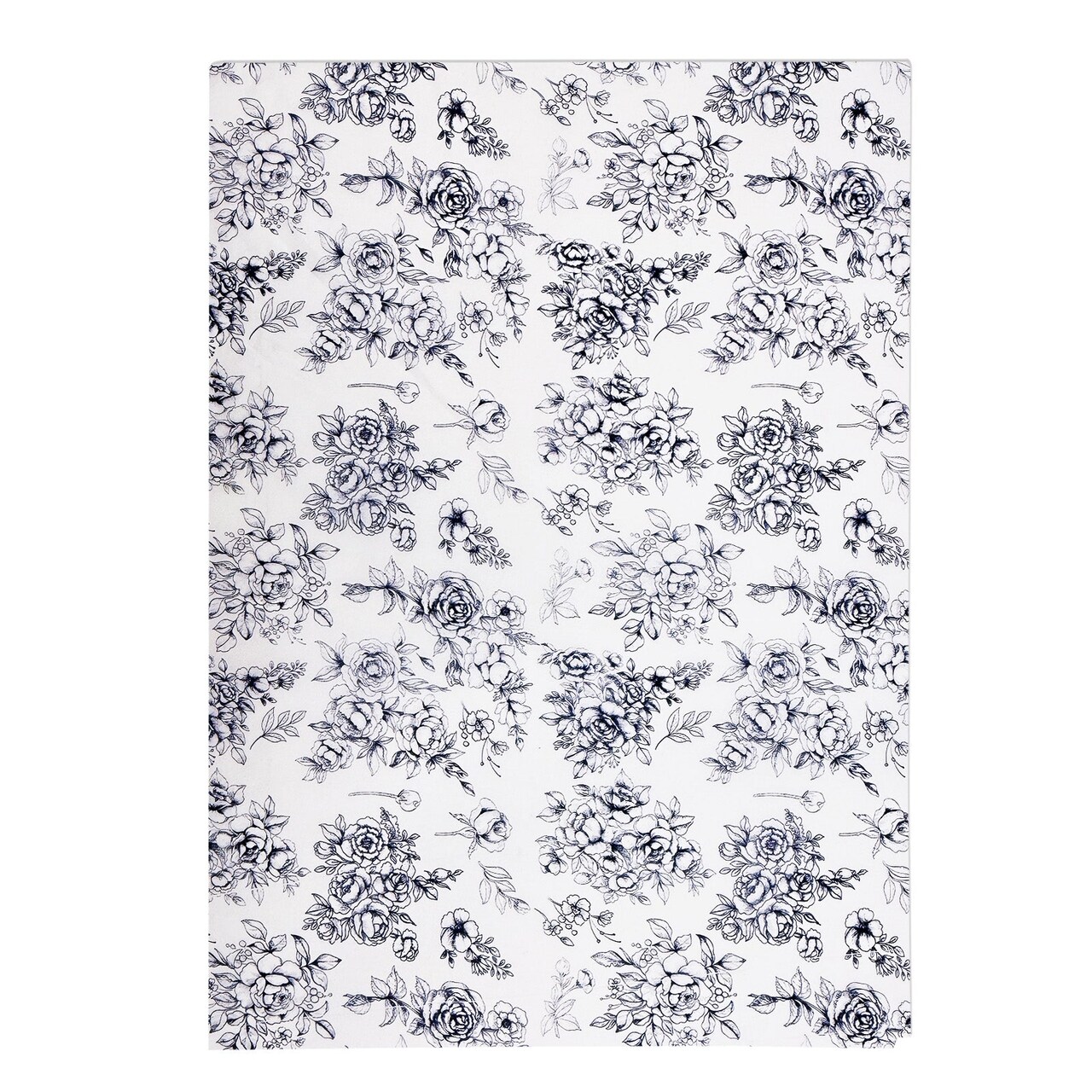 Wrapables Vintage Blue Floral Chinoiserie Tissue Paper 14 x 20 Inch for Gift Wrapping, Weddings, Baby Showers, Birthdays, Party Decor (60 Sheets)